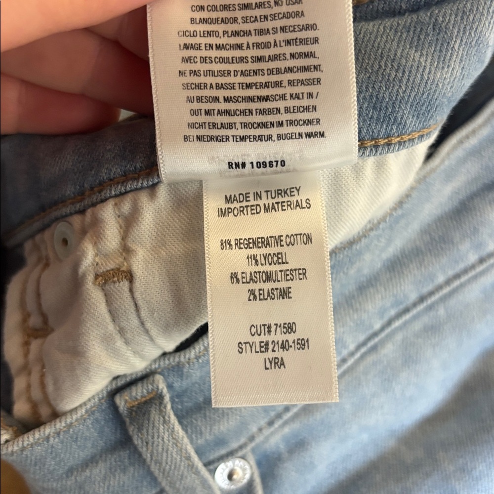 Citizens Of Humanity Lyra cropped wide leg jeans size 30 - Picture 10 of 10
